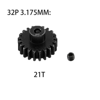 Kovový oceľový hriadeľ 3,175 mm 32P pastorok sada 20T 21T 22T 23T 24T kompatibilný s 1/10 pásovým