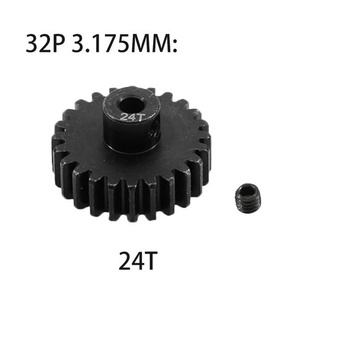 Kovový oceľový hriadeľ 3,175 mm 32P pastorok sada 20T 21T 22T 23T 24T kompatibilný s 1/10 pásovým