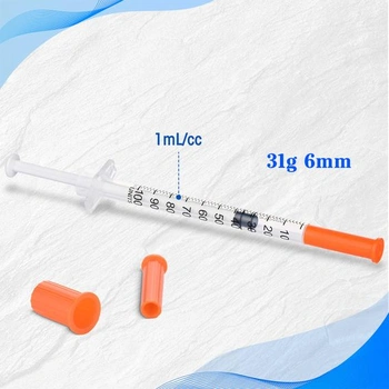 20 kusov plastových skúmaviek s objemom 1 ml/cc (31 g, 6 mm) viacúčelových odmeriek, jednotlivo