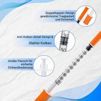 20 kusov plastových skúmaviek s objemom 1 ml/cc (31 g, 6 mm) viacúčelových odmeriek, jednotlivo