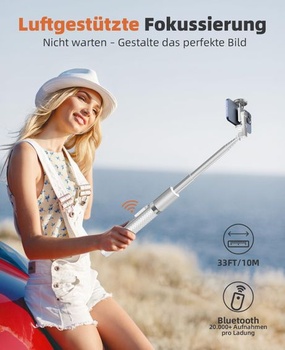 158cm stativ na telefon, selfie tyč vše v 1 s dálkovým ovládáním