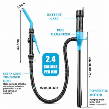 Elektrické palivové čerpadlo pre kanistre s hadicou 2,4 GPM (9 l/min)