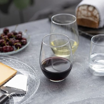 TREND FOR HOME Sklenice na víno bez stopky, 580 ml, Sada 6 kusů, Sklenice na víno bez stopky,