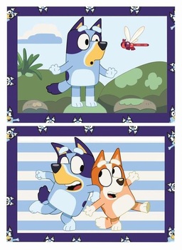 Ravensburger — CreArt Junior — Číslo na maľovanie — Bluey — Súprava na maľovanie číslami — Vek 5+ — 25573
