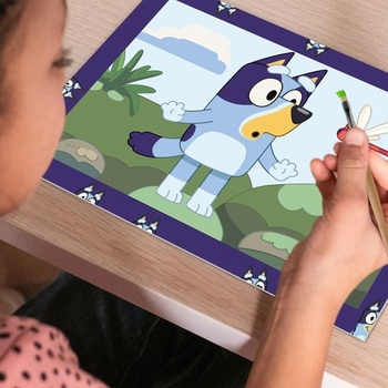 Ravensburger — CreArt Junior — Číslo na maľovanie — Bluey — Súprava na maľovanie číslami — Vek 5+ — 25573