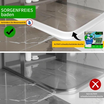 Ochrana proti stříkající vodě ve sprše, samolepicí gumová zátka do sprchy, flexibilní ochrana proti
