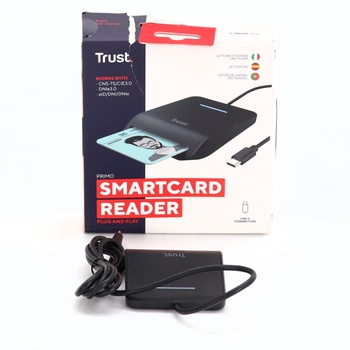 Čítačka kariet Trust Primo USB-C DNI, čítačka identifikačných kariet, kompatibilná s FIPS 201, FIPS TAA