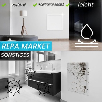 Repa Market Sadrokartónový prístupový panel 20x30 cm – Biely ABS plastový kryt pre poistkovú