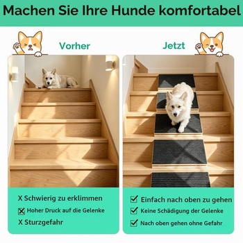 4dílná rampa pro psy, výškově nastavitelné schody pro psy