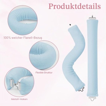 AOOWU Heatless Curls Band, 5 kusov, Nočné fúkané kudrlinky bez tepla, Nové natáčky na kudrlinky bez