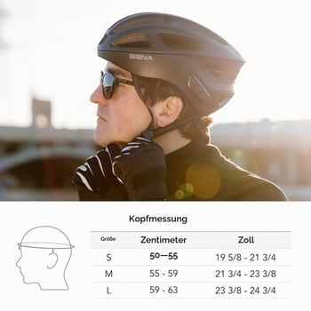 Chytrá cyklistická helma Sena R1 / R1 EVO S R1 Bluetooth Intercom Elektrická mandarinková