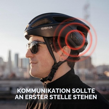 Chytrá cyklistická helma Sena R1 / R1 EVO S R1 Bluetooth Intercom Elektrická mandarinková