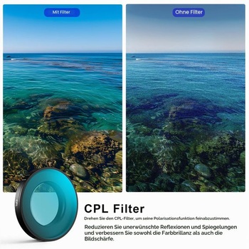 Polarizačný filter Haoge CPL, kompatibilný s DJI Osmo Nano, viacvrstvový optický HD sklenený filter,