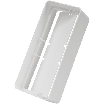 Vent Systems Obdĺžniková spojka potrubia 220 x 90 mm so spätnou klapkou – plastová spojka pre ploché