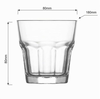 Sada pohárov Glasmark KROSNO 1992, 6dielna, Poháre na pitie, Poháre na vodu, Poháre na džús,