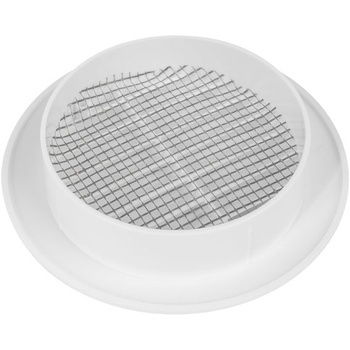 Vent Systems 2 kusy, 80 mm bílé větrací kryty – kulaté větrací otvory – kryty mřížek – integrované