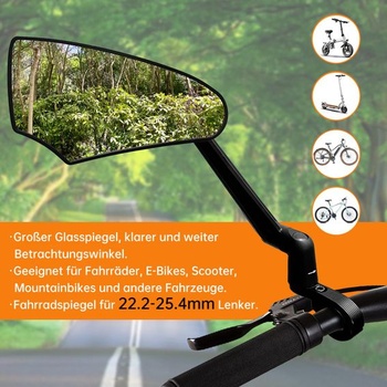 Zrkadlo na bicykel, nová sklopná nastaviteľná páčka zrkadla, HD spätné zrkadlo na bicykel, vyrobené z