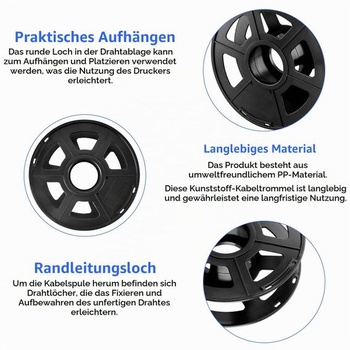 Súprava 4 prázdnych káblových bubnov, priemer 200 mm