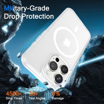 Pouzdro pro iPhone 15 Pro Max, ochranné TPU pouzdro s magnetickým zapínáním, včetně 2 ochranných