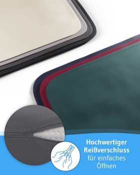 Povlak na polštář 25x40 tmavě šedý, dvojité balení pro cestovní polštáře VOLAR