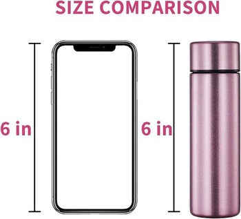 Chytrá fľaša na vodu s LCD dotykovou obrazovkou, nerezová oceľ, na teplé a studené nápoje, 450 ml,
