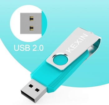 KEXIN USB flash disk 32GB, 3 kusy, USB 2.0, mini flash disk, USB flash disk, 360 ° otočný kovový