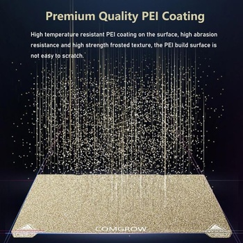 Ender 3 V3 SE PEI pružinová oceľ 235x235mm, textúrovaná PEI doska magnetická flexibilná vyhrievaná