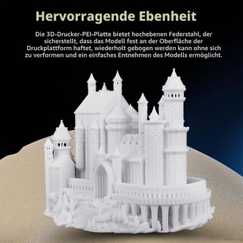 Ender 3 V3 SE PEI pružinová ocel 235x235mm, texturovaná PEI deska magnetická flexibilní vyhřívaná