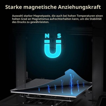 Ender 3 V3 SE PEI pružinová oceľ 235x235mm, textúrovaná PEI doska magnetická flexibilná vyhrievaná