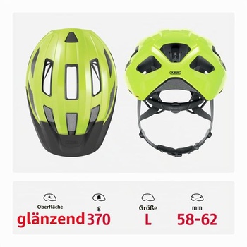 Cyklistická prilba ABUS Macator MIPS - základná cyklistická prilba so šiltom - vhodná pre tých s copami