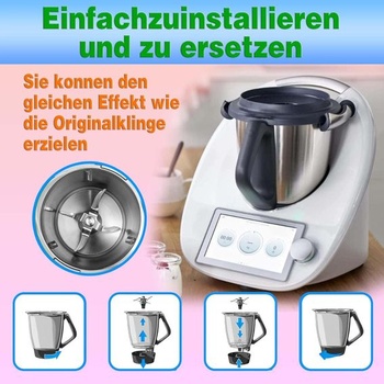 Nerezová čepeľ mixéra kompatibilná s Vorwerk Thermomix TM5, TM6