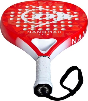 DUNLOP Nanomax Lite Padel Racket, oranžová, biela, oranžová, biela