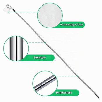 Sběrač ovoce 3,5 m s teleskopickou rukojetí, průměr sběrače jablek 16 cm