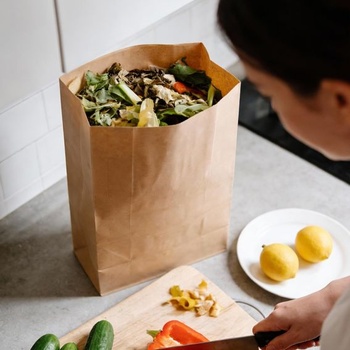Papírové sáčky 20L - 100 kusů, kraftové papírové sáčky na odpadky, 70g/m²