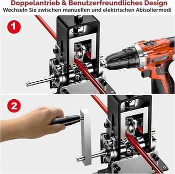 Odizolovací stroj pre káble 1-25 mm, automatický odizolovací nástroj, 3kanálový odizolovací stroj