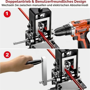 Odizolovací stroj pro kabely 1-25 mm, automatický odizolovací nástroj, 3kanálový odizolovací stroj