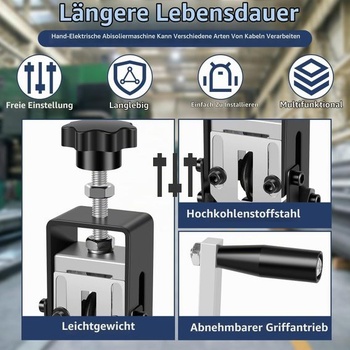 Odizolovací stroj pre káble 1-25 mm, automatický odizolovací nástroj, 3kanálový odizolovací stroj