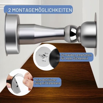 Zarážka dveří, magnetická západka dveří, nerezová ocel, robustní zarážka dveří pro spodní část