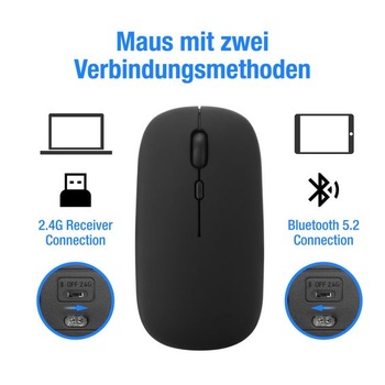 Přenosná Bluetooth klávesnice a myš MAYPHY, dobíjecí mini klávesnice, bezdrátová klávesnice pro