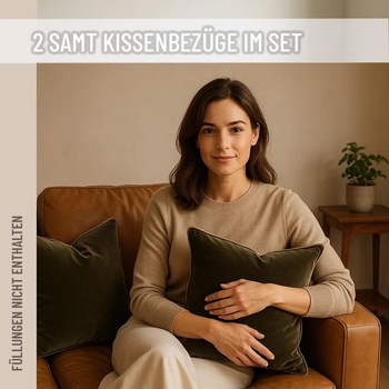 Obliečky na vankúše 30x50 cm – Sada 2 kusov z mäkkého zamatu – Dekoratívne vankúše s kontrastným