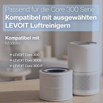 2 náhradní filtry pro čističky vzduchu Levoit Core 300, 300S a 300-P