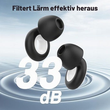 Špunty do uší s potlačením hluku, 33 dB, na spanie, koncerty, motocykel, do práce a na cestovanie,