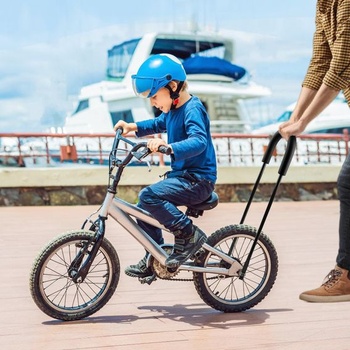 Držiak na detské bicykle, držadlo na detské bicykle, pomôcka na tréning jazdy na bicykli, držadlo na bicykel.