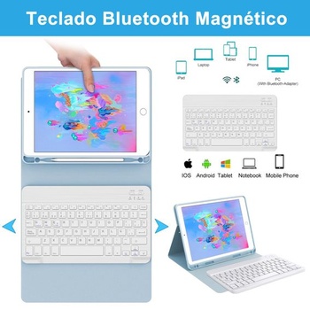 Klávesnice FOGARI pro iPad 6/5 generace 2018/2017, 9,7 palce, Air 2/1 2014/2013, španělská, QWERTY
