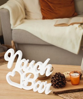 Dekorácia na ceduľu s motívom candy baru Putuo Decor – Nápisy na candy bar ako PVC stolová dekorácia