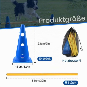 Sada agility pre malé psy, Detské agility tréningové vybavenie, Prekážky pre kone a psie dráhy,
