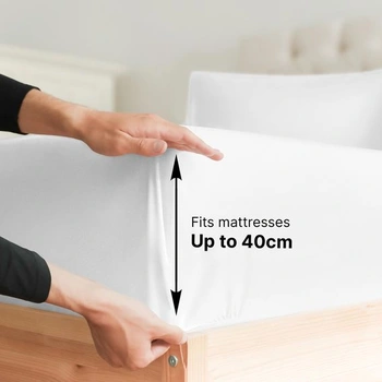 Prestieradlo s elastickým prvkom na posteľ veľkosti king size, 150 x 200 cm, 100% bavlnený satén,
