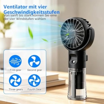 Ruční ventilátor Flanliy, černý