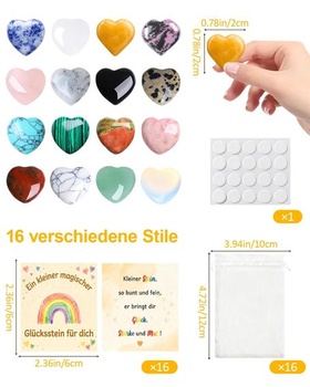16 šťastných kameňov pre deti, darčeky k narodeninám detí vo veku 5-10 rokov