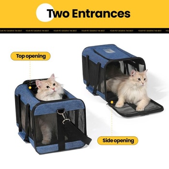 Conlun Cat Carrier M, prepravka na prepravu mačiek schválená pre lietadlá do 7 kg, D 43 x Š 28 x V